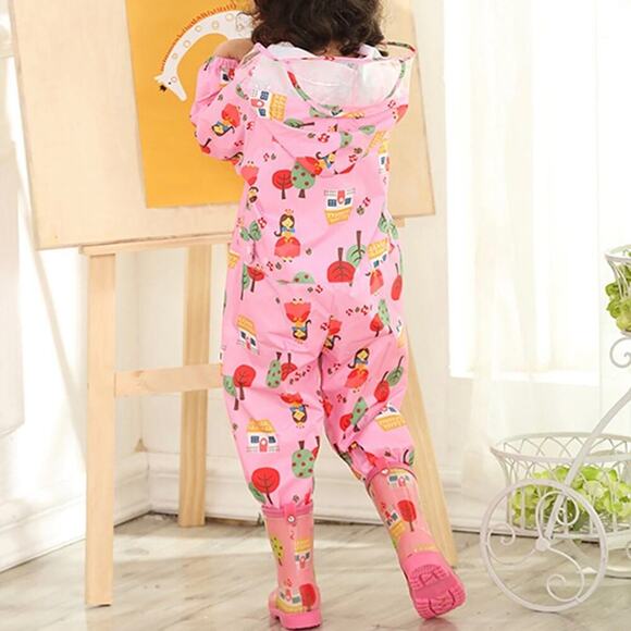 Pink Kids One Piece with Fun Print - Picture 3 of 8